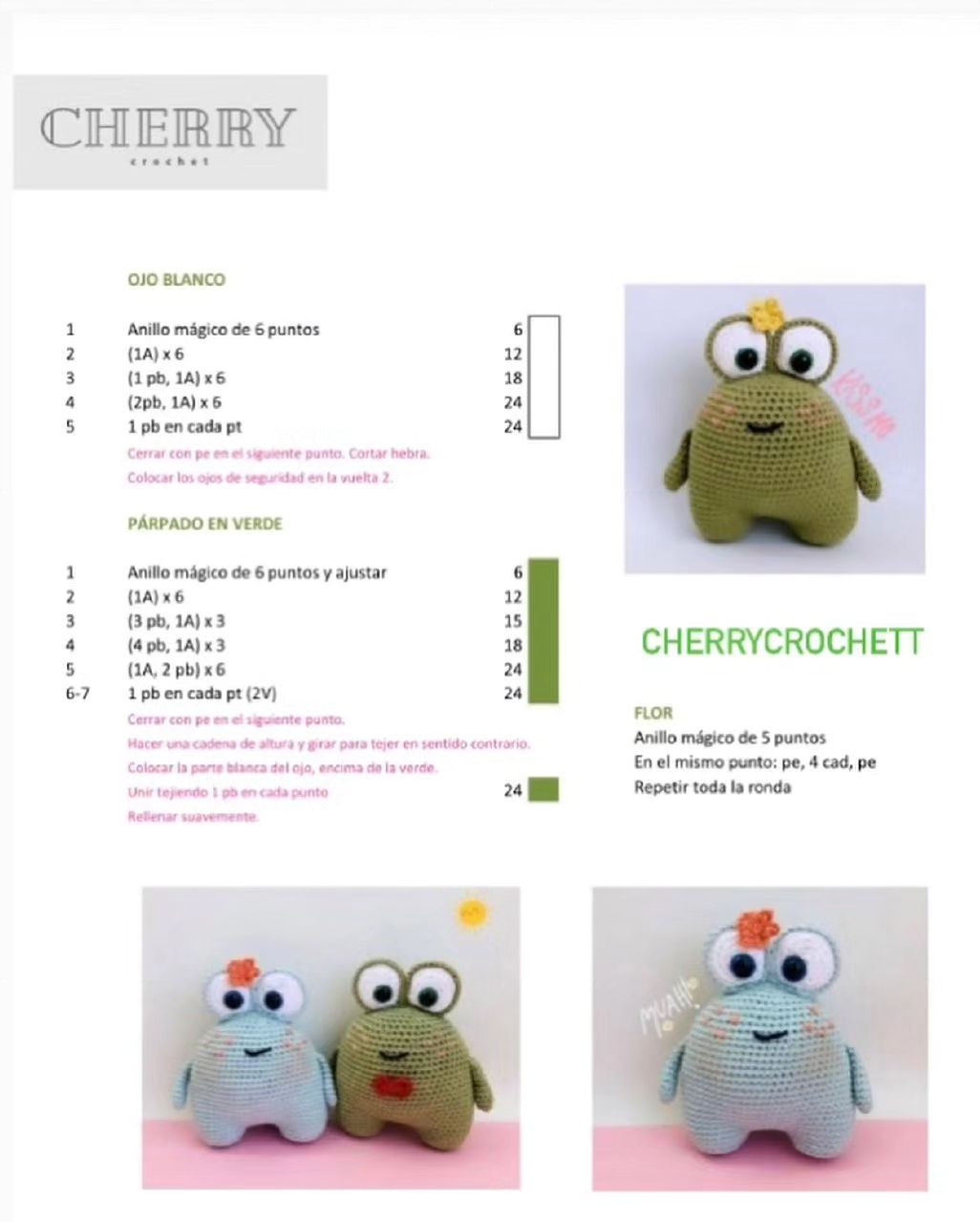 Gráfico de amigurumi: Príncipe Rana