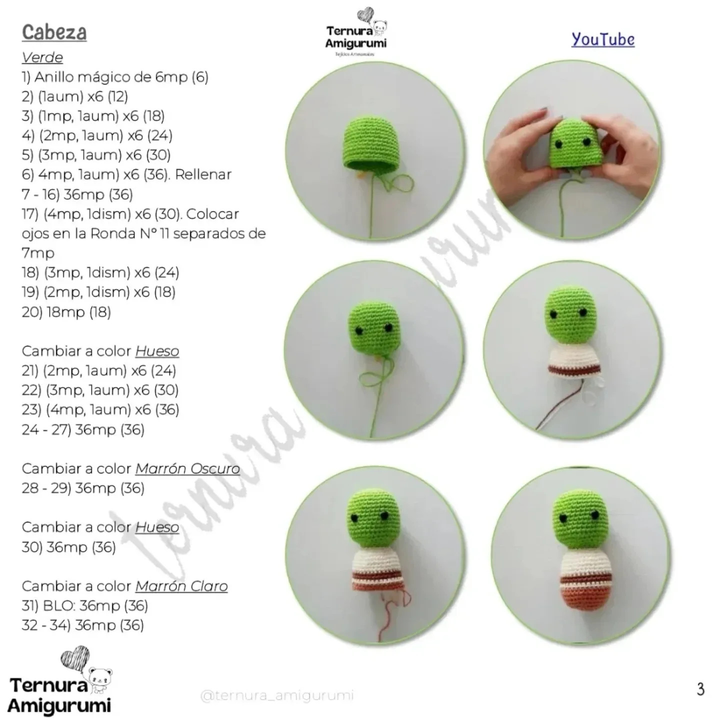 Gráfico de Amigurumi Shrek: Crea tu propio ogro