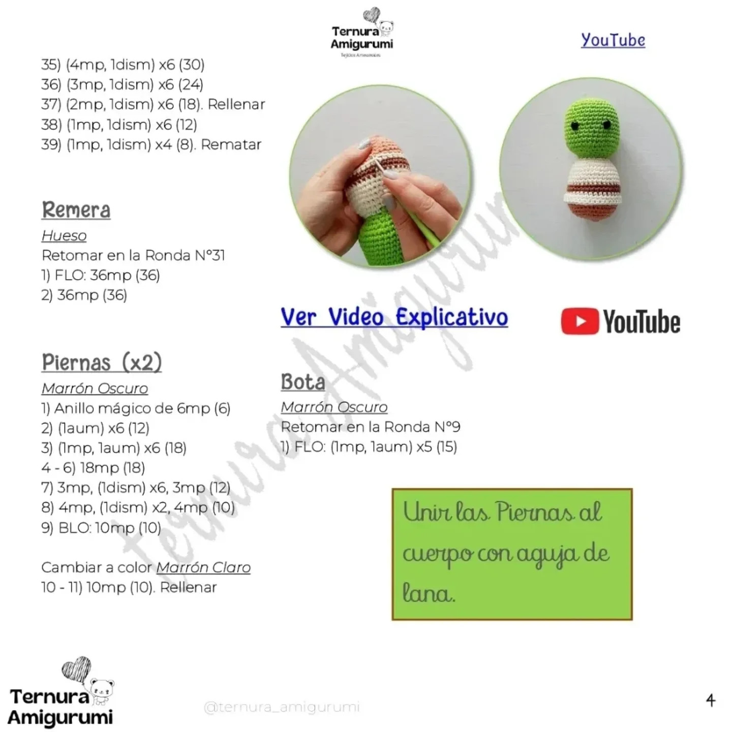 Gráfico de Amigurumi Shrek: Crea tu propio ogro