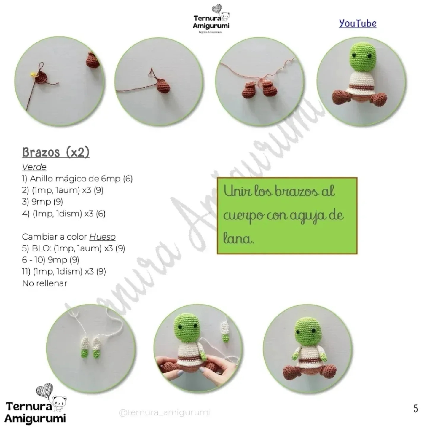 Gráfico de Amigurumi Shrek: Crea tu propio ogro