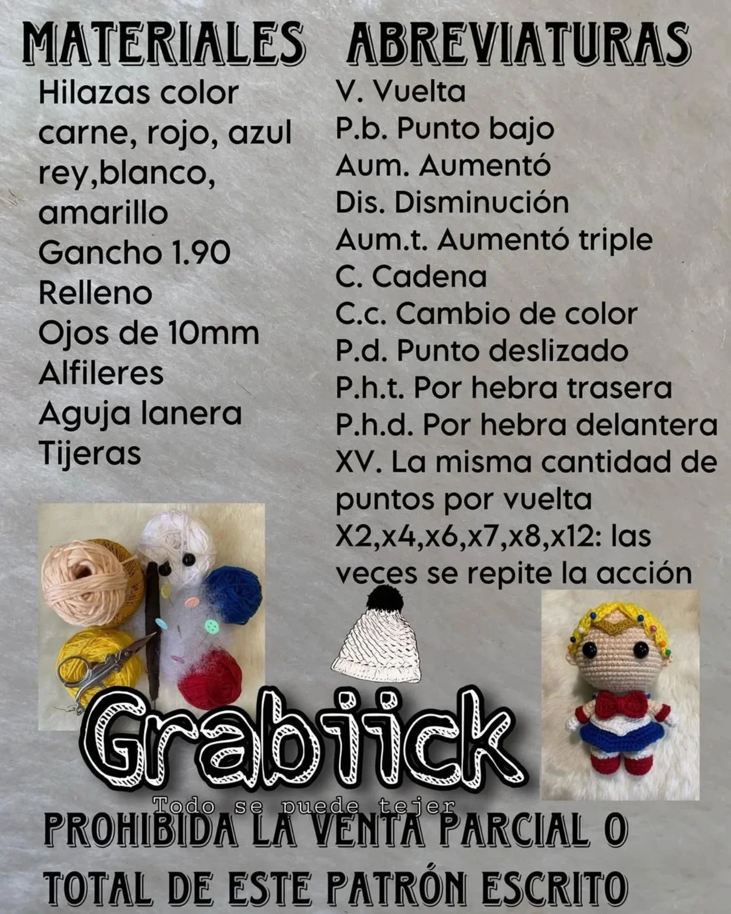 Gráfico de Crochet Gratuito: Mini Sailor Moon