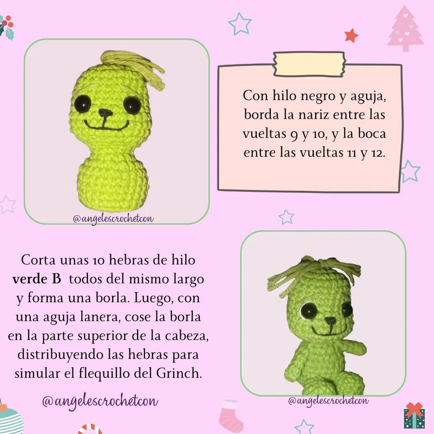 Gráfico de Crochet: Grinch Bebé Gratis