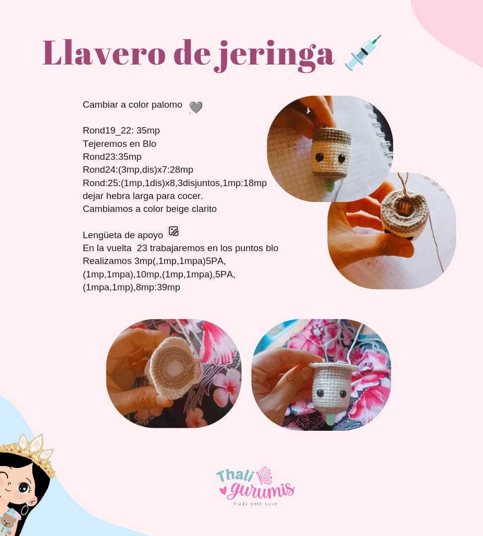 Gráfico de ganchillo: Flores y corazón en macetas.