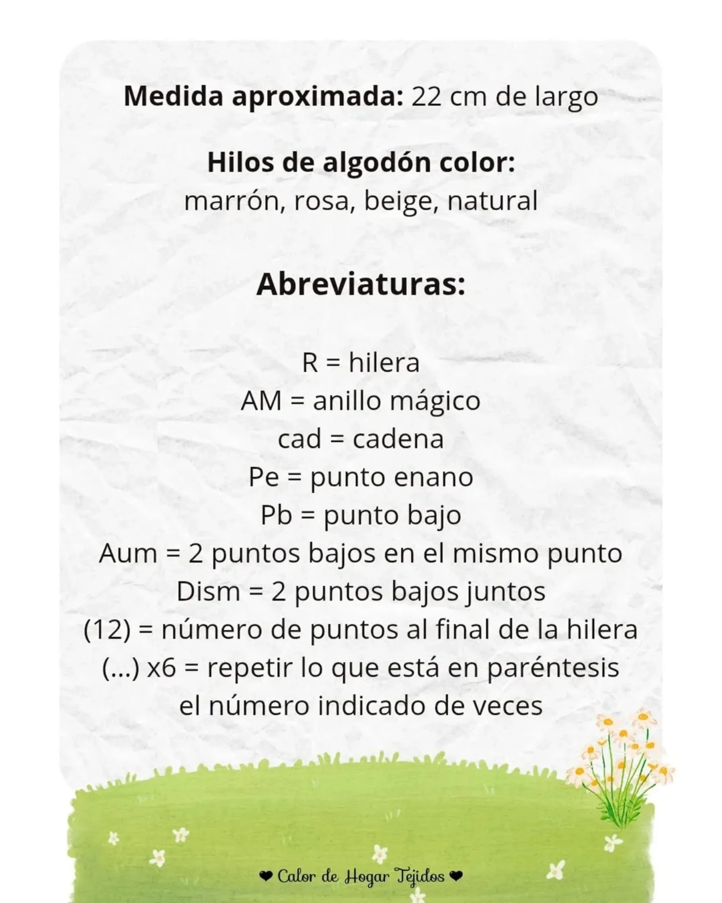 Gráfico de ganchillo gratuito: El oso dormilón