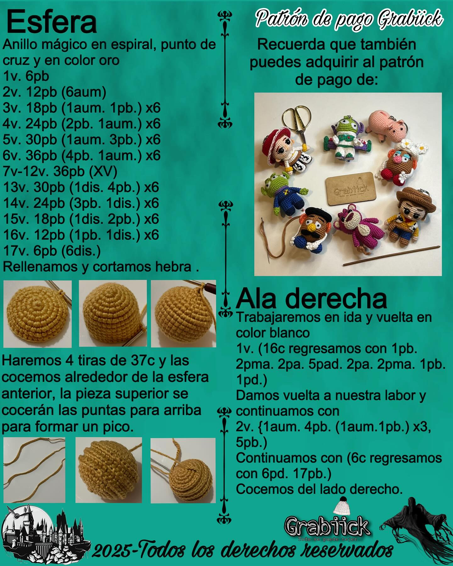 Gráfico de Ganchillo Snitch Gratis