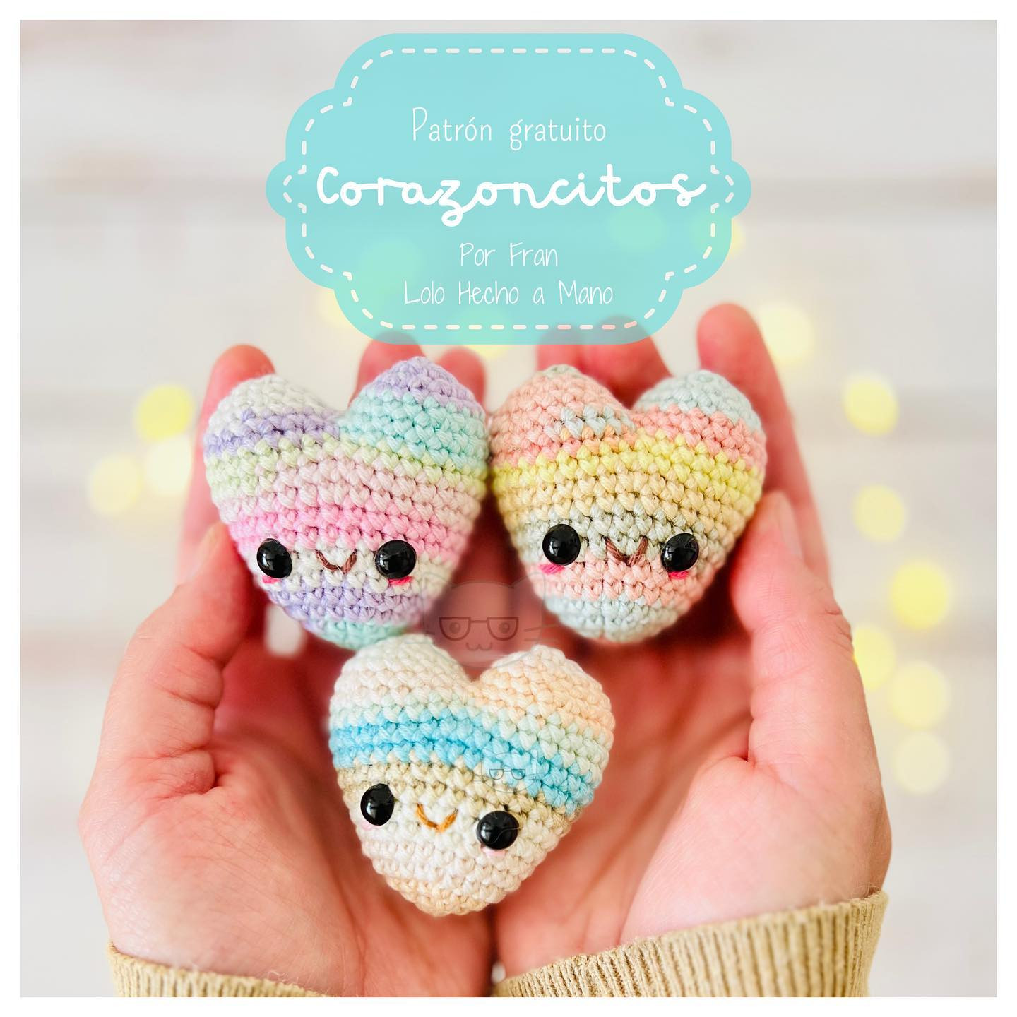 Gráfico de patrón de corazón en crochet: Guía paso a paso en español e inglés