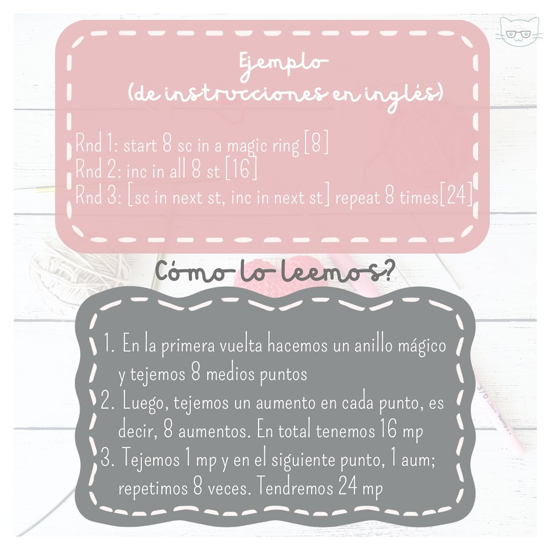 Gráfico de patrón de corazón en crochet: Guía paso a paso en español e inglés