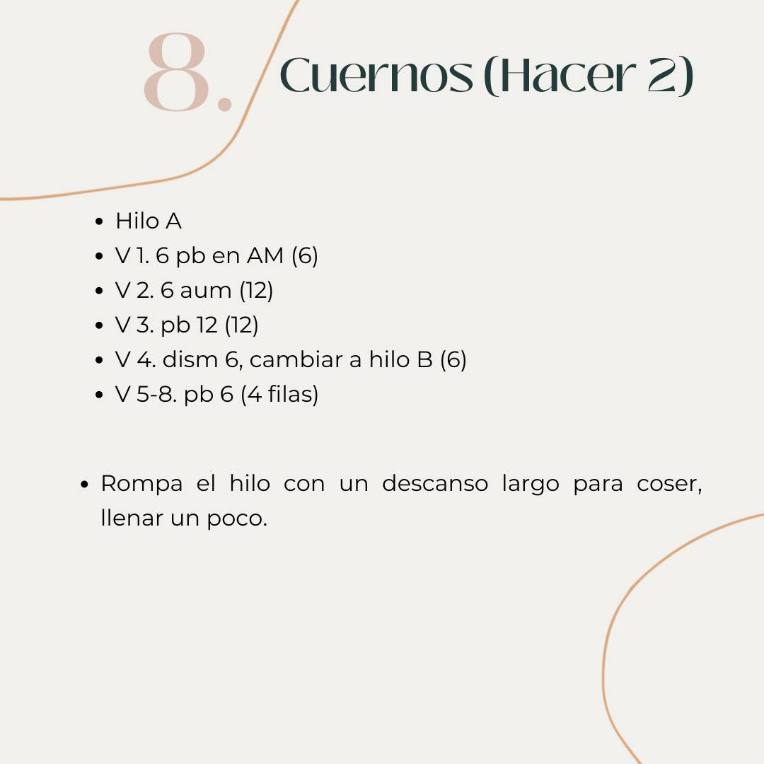 Gráfico de patrón de piernas a crochet