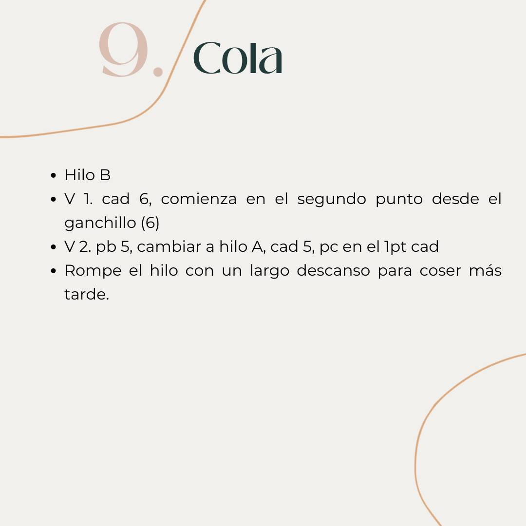 Gráfico de patrón de piernas a crochet