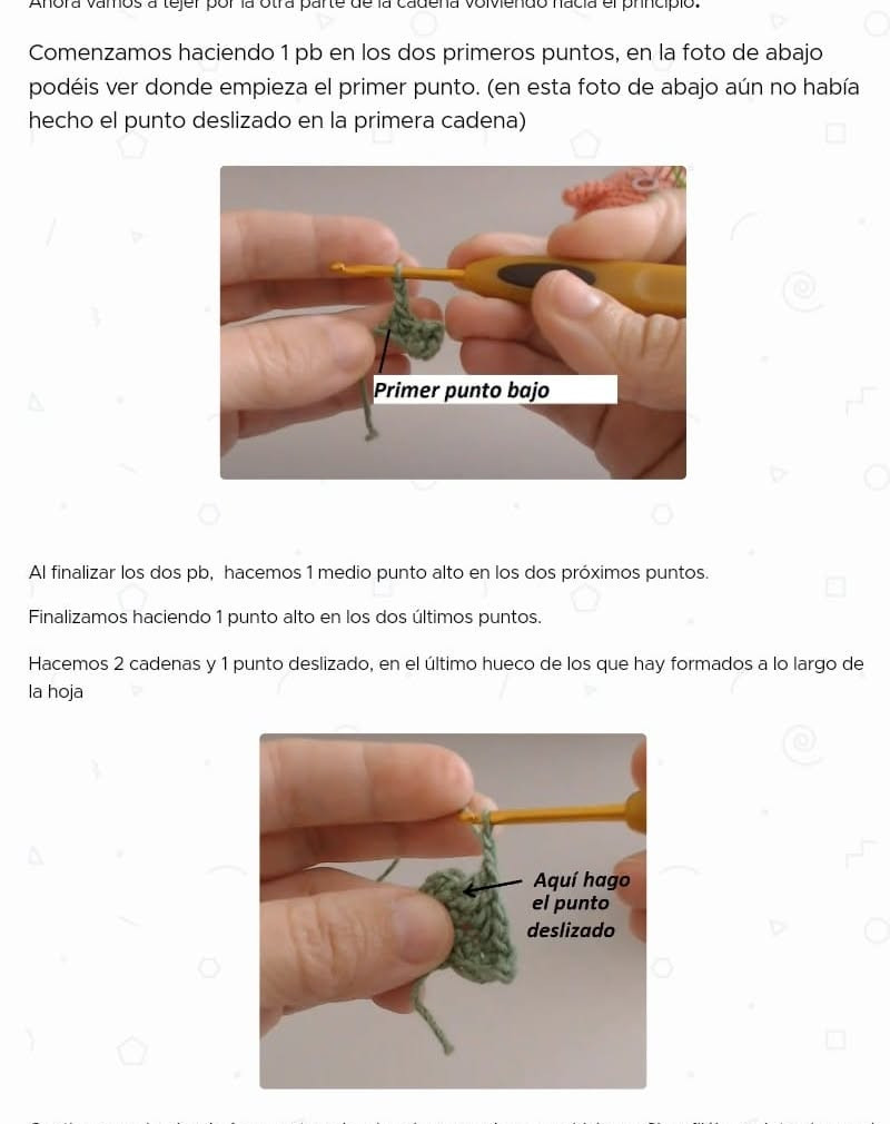 Gráfico de Rosa Amigurumi Fácil
