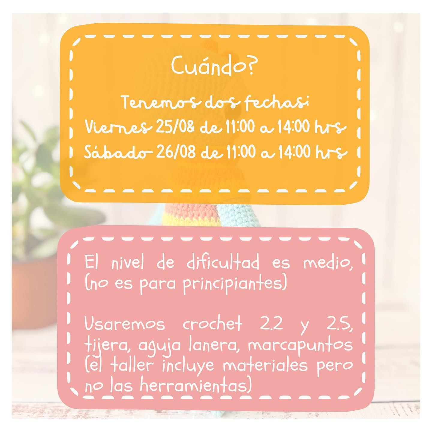 Gráficos de amigurumi de dinosaurios: ¡Taller imperdible!