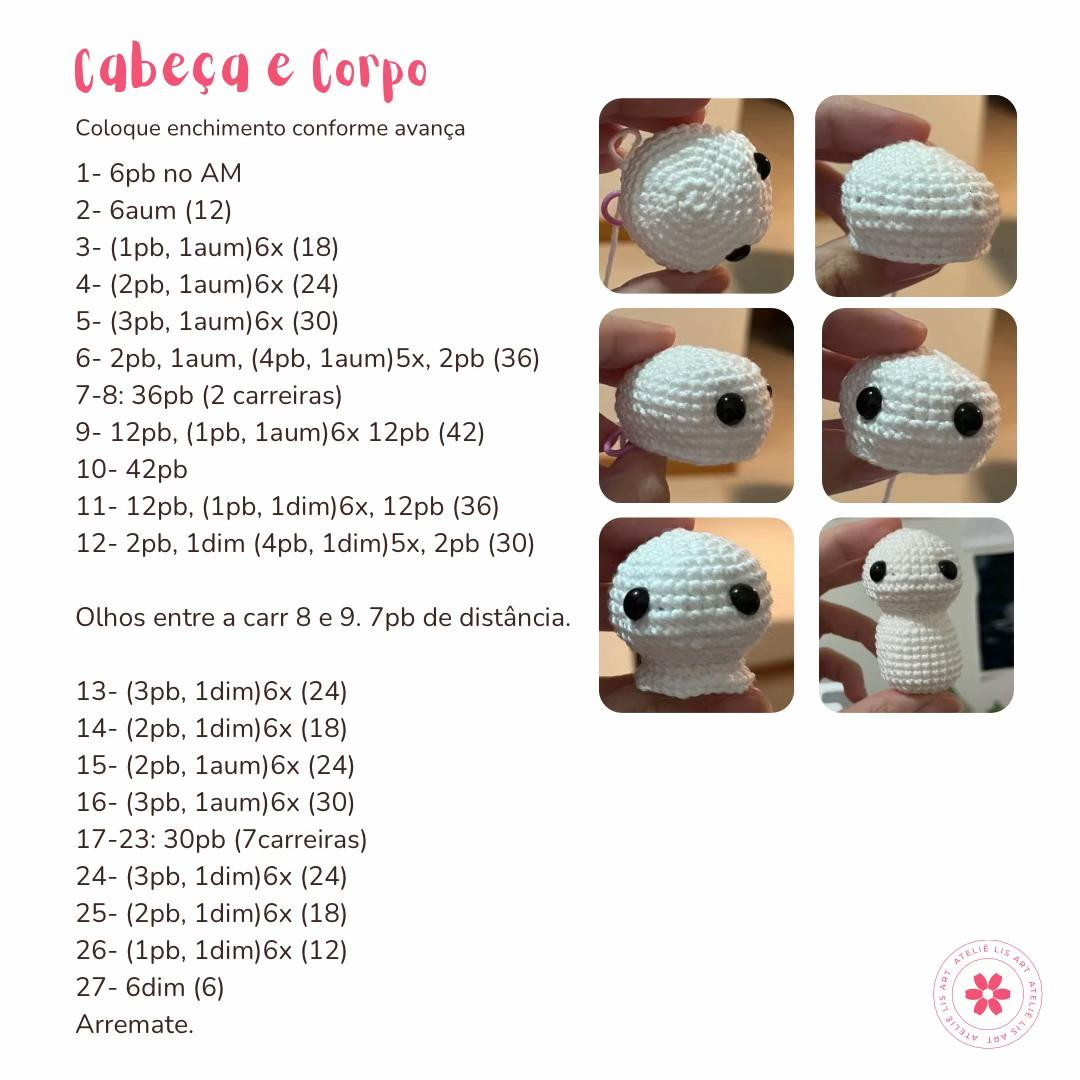 Gráficos de amigurumi grátis: Fúria da Luz e Fúria da Noite
