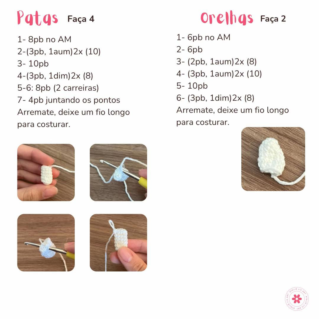 Gráficos de amigurumi grátis: Fúria da Luz e Fúria da Noite