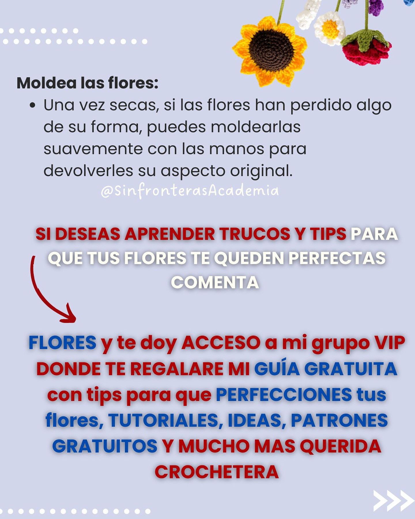 Gráficos de crochet: Flores de tulipán