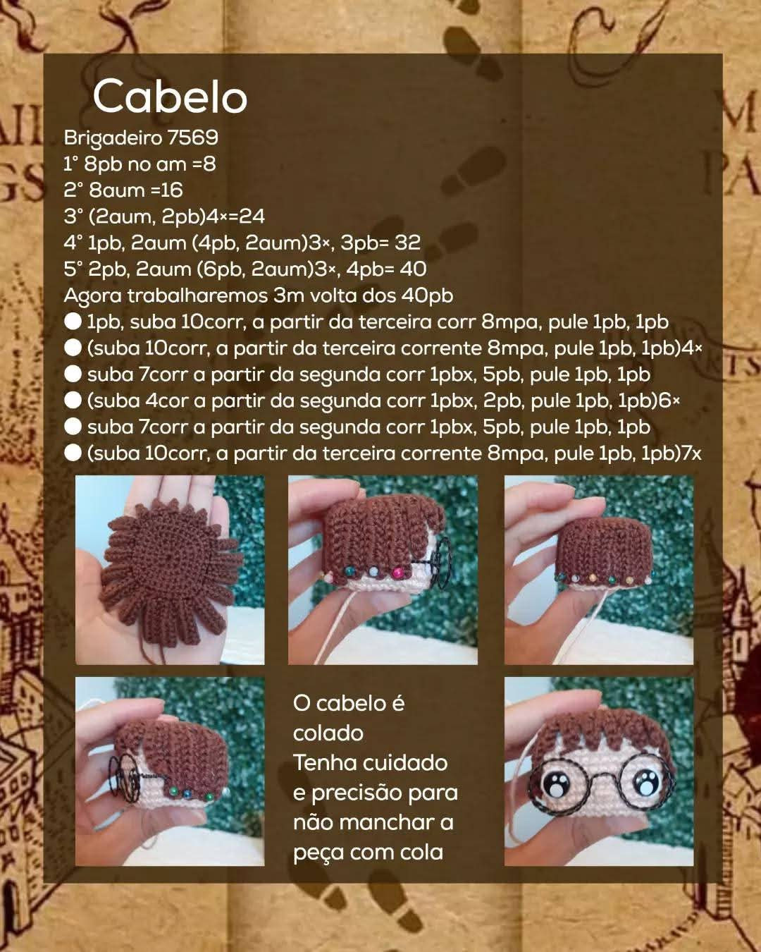 Grátis: Amigurumi Harry Potter em crochê