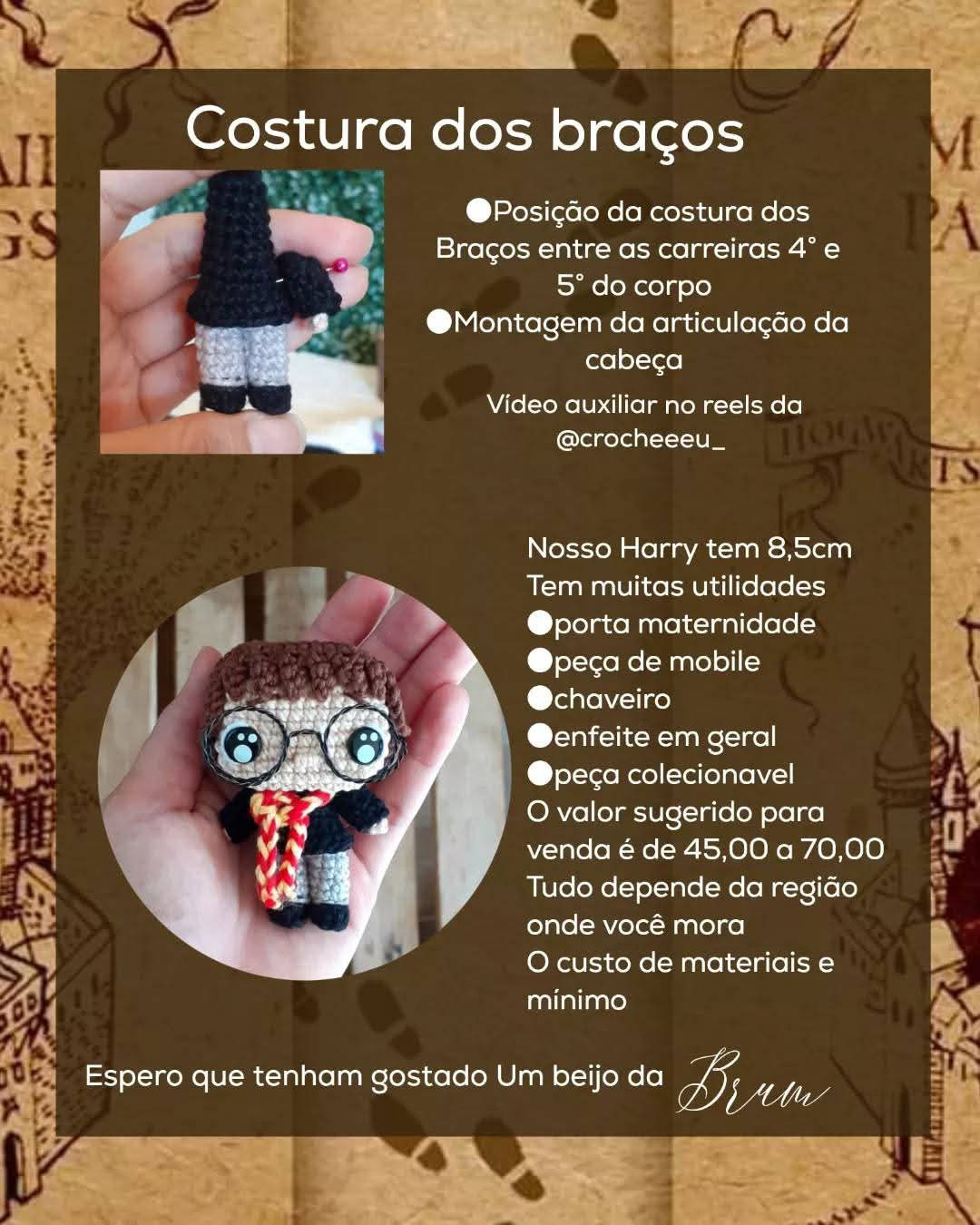 Grátis: Amigurumi Harry Potter em crochê