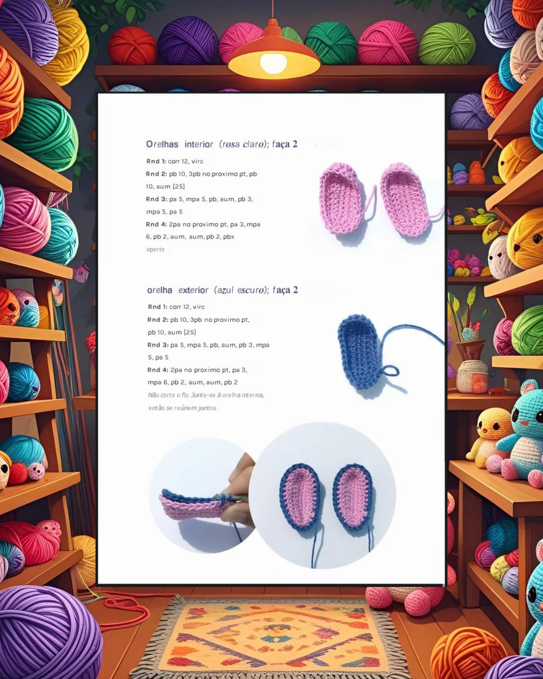 Grátis: Amigurumi Stitch em crochê!