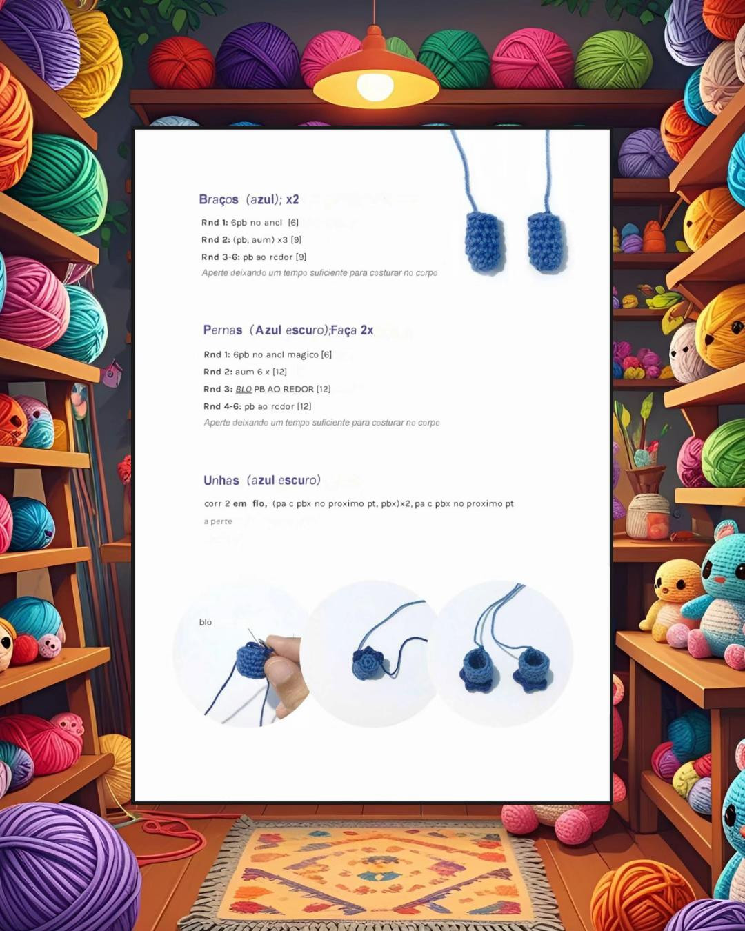 Grátis: Amigurumi Stitch em crochê!