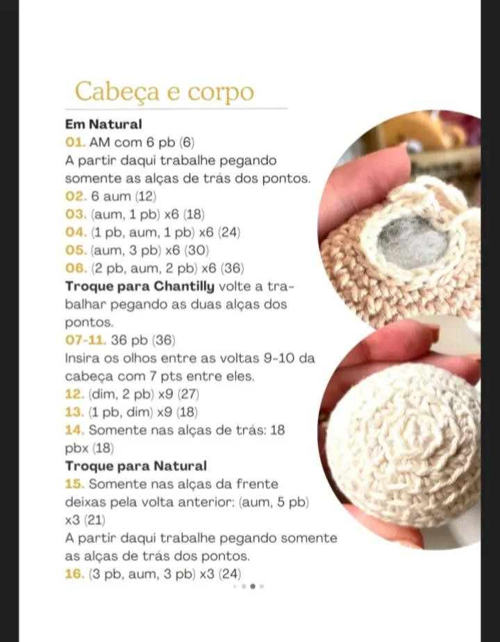 Grátis: Crochê Pompom Cordeiro de Páscoa