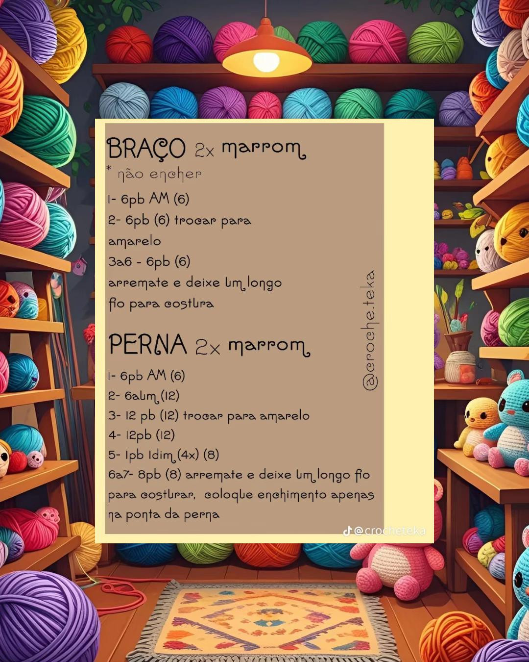 Grátis mini girafa amigurumi padrão de crochê