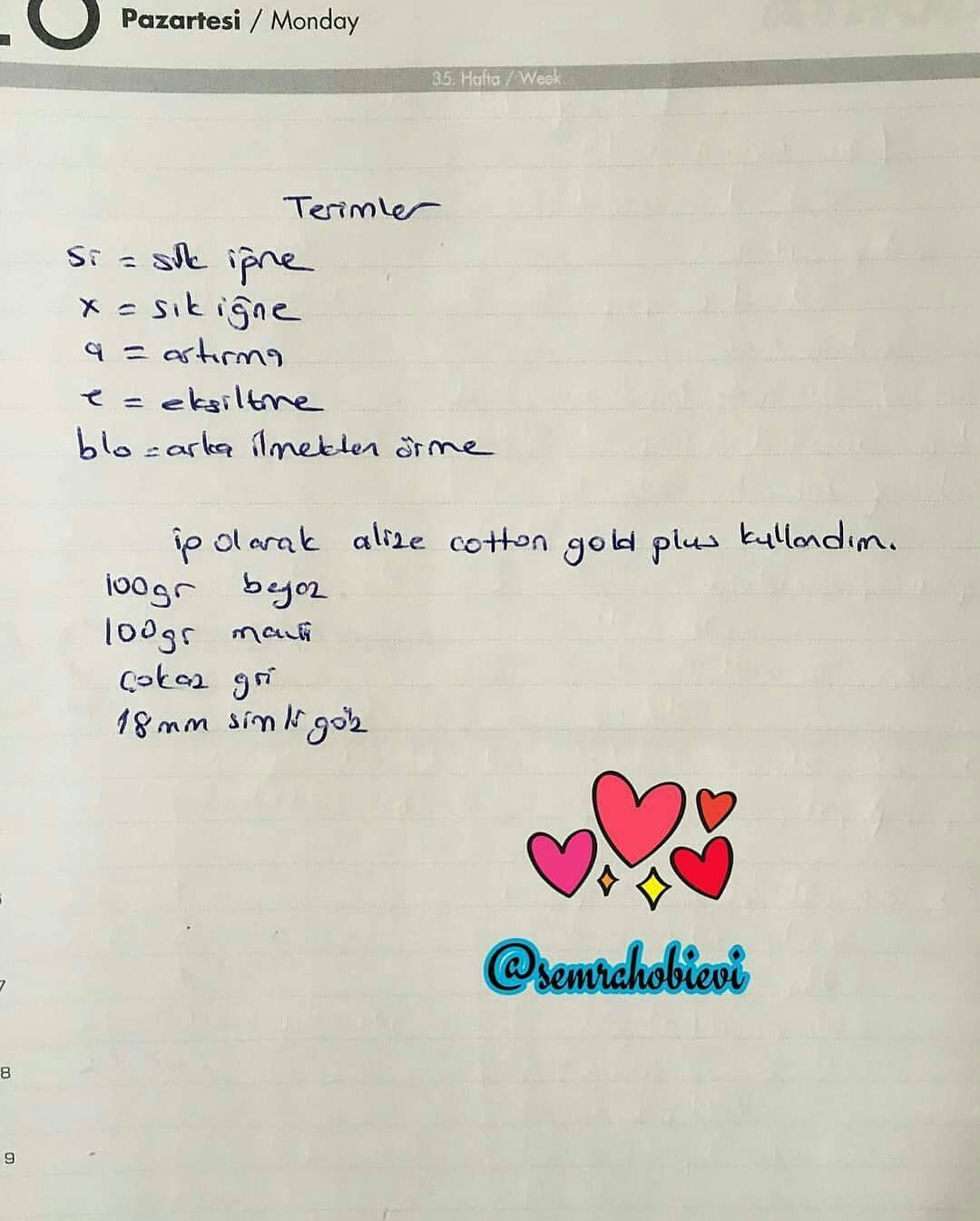 Güçlü Şirin Tığ İşi Tarifi
