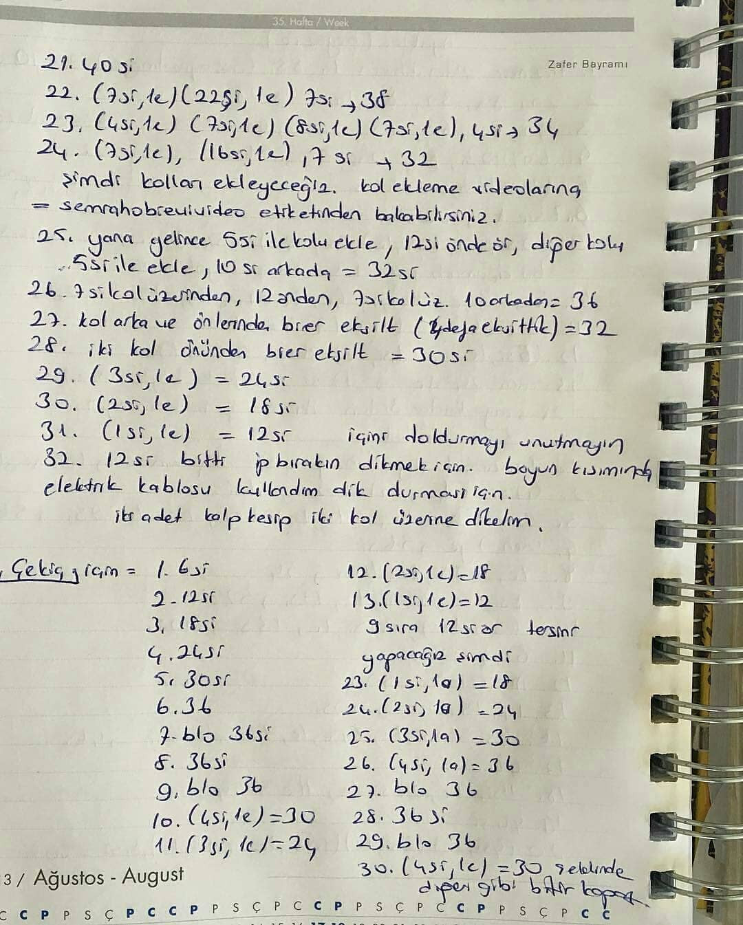 Güçlü Şirin Tığ İşi Tarifi