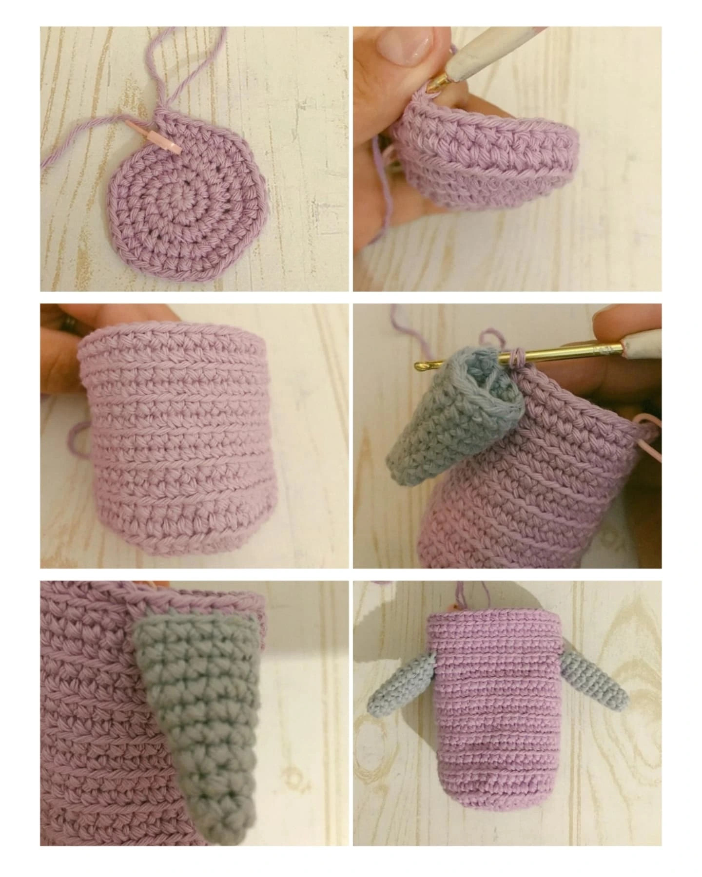 Guía de tejido amigurumi Boo y Mike Wazowski