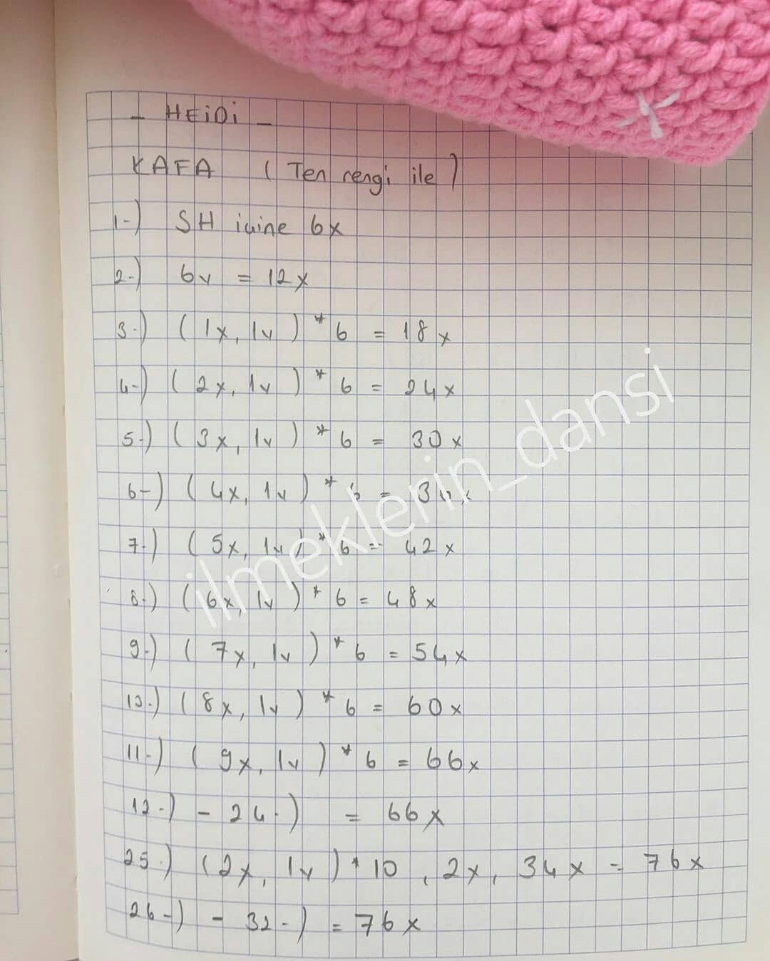 Heidi Amigurumi Şeması Ücretsiz