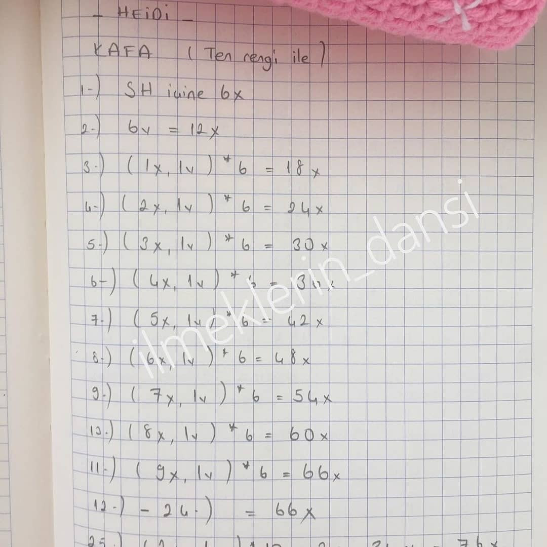 Heidi Amigurumi Şeması Ücretsiz