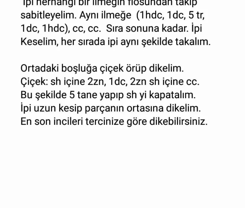 İncili Kalpli Çanta Örgü Şeması