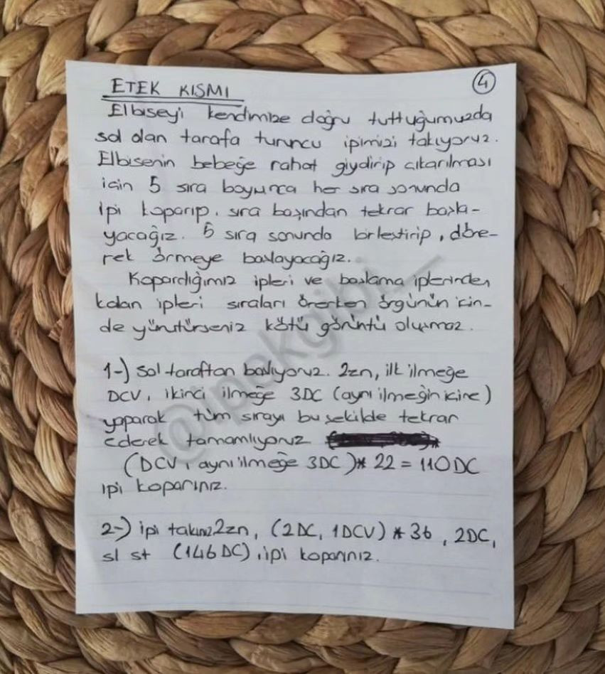 İpek Gibi Elbise Tığ İşi Tarifi