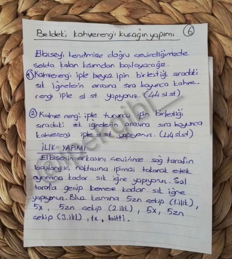 İpek Gibi Elbise Tığ İşi Tarifi