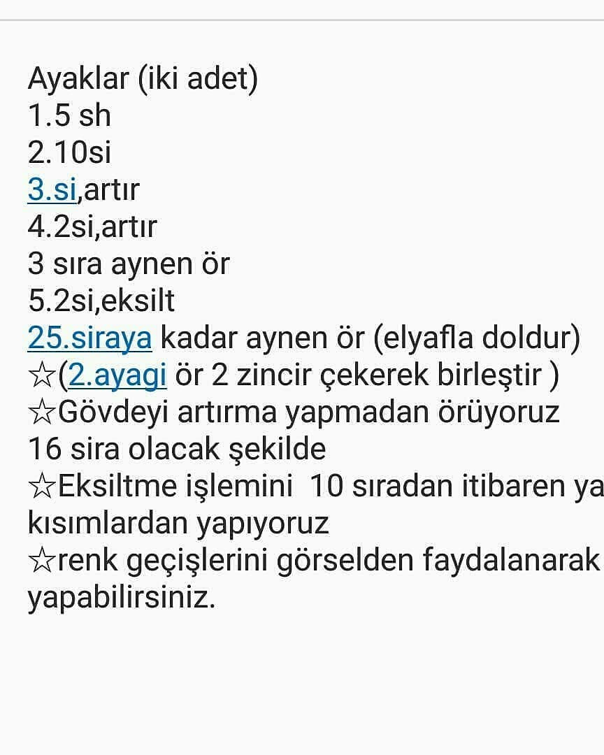 İşte sevimli elf kızımızın amigurumi şeması!