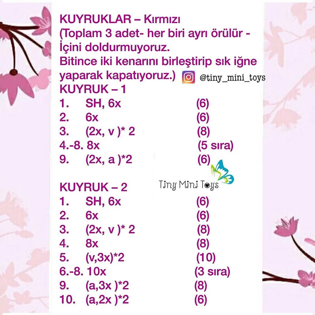 İşte Tikki Amigurumi Şeması