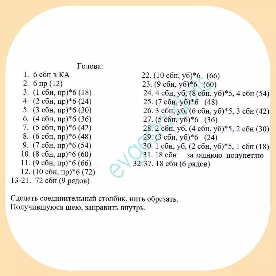 Изготовление вязаной куклы амигуруми: пошаговая схема для начинающих