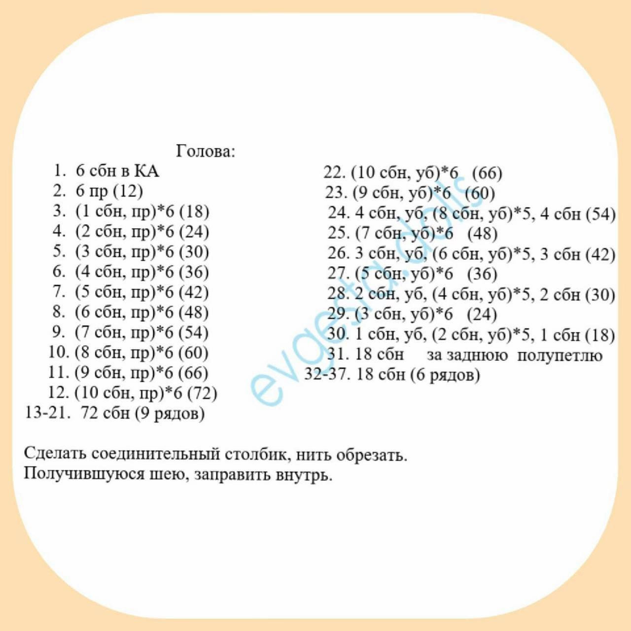 Изготовление вязаной куклы амигуруми: пошаговая схема для начинающих