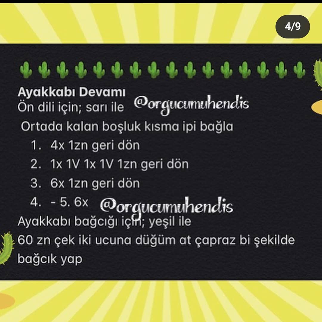 Kaktüs Çocuk Amigurumi Şeması