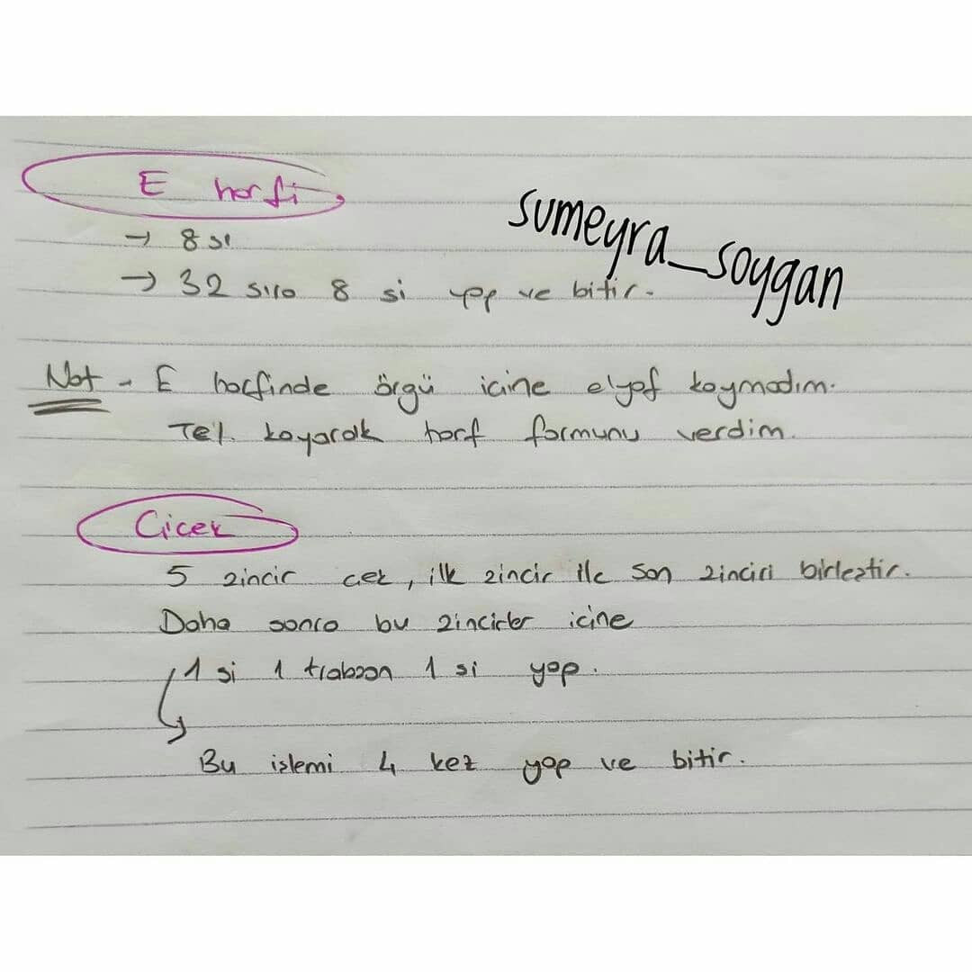 Kaktüs Sevgisi Örme Şeması