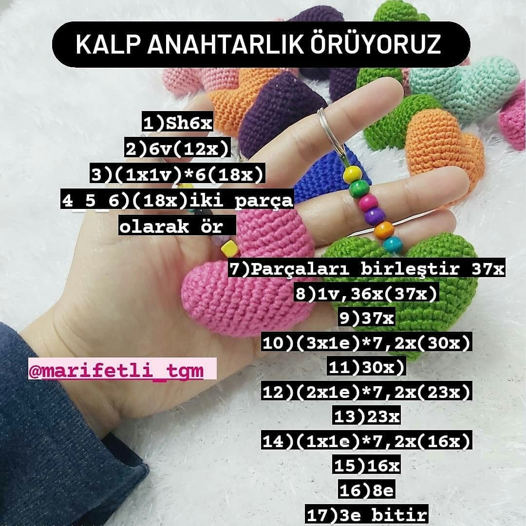 KALP ŞEKLİ ANAHTARLIK ÖRNEKLERİ
