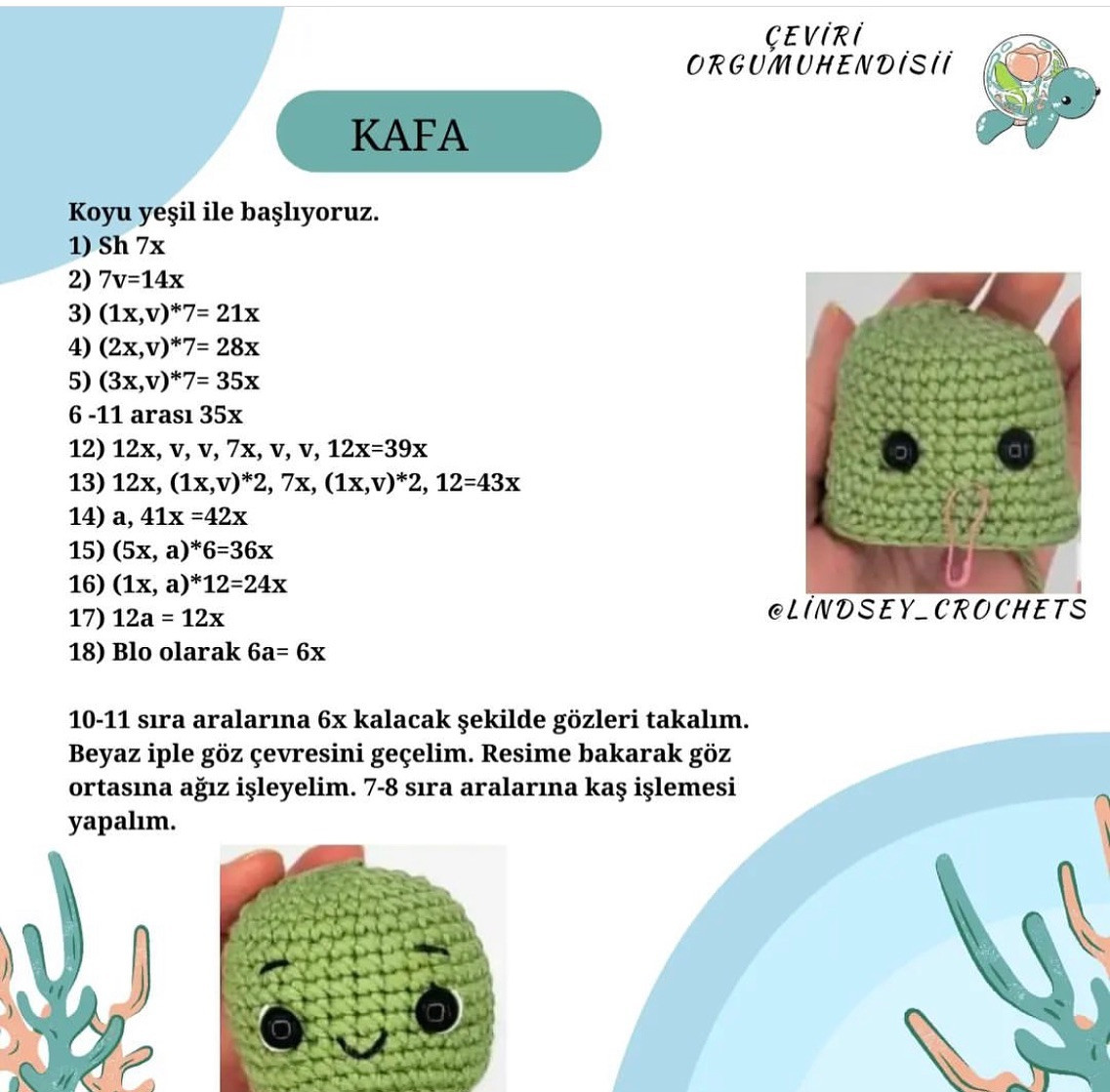 Kaplumbağa Amigurumi Yapımı (1/9)