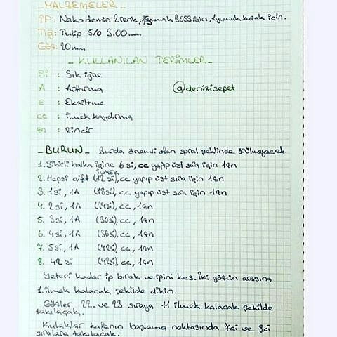 Kapsüşonlu Ayıcık Amigurumi Tarifi