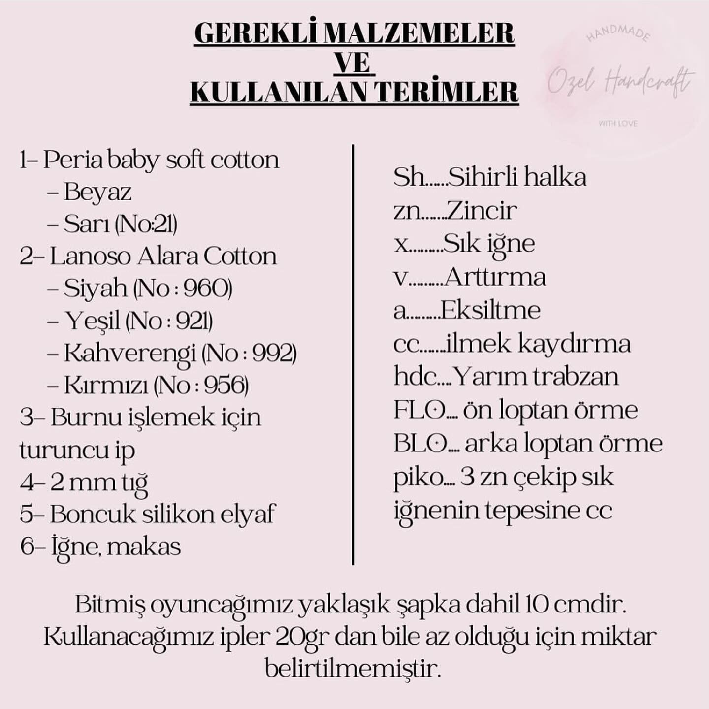 Kardan Adam ve Çam Ağacı Amigurumi Tığ İşi Şeması