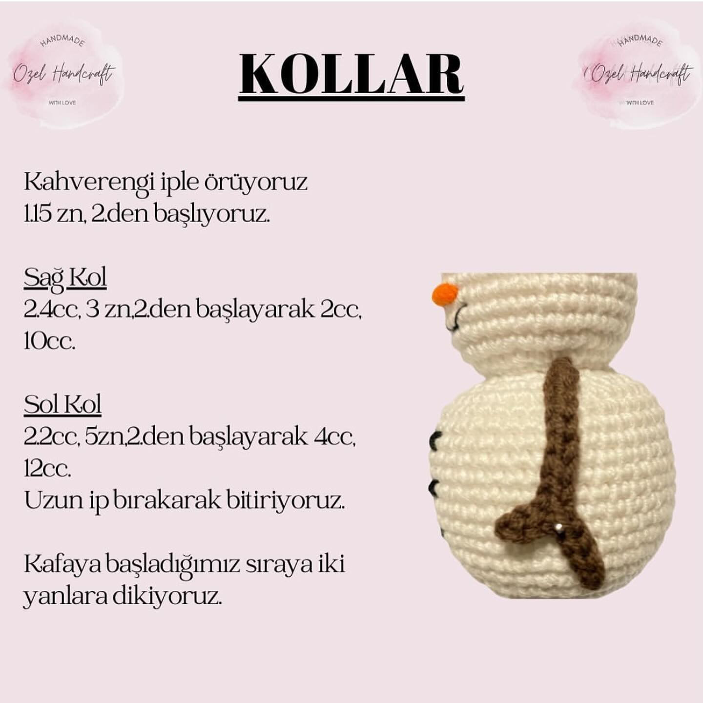 Kardan Adam ve Çam Ağacı Amigurumi Tığ İşi Şeması