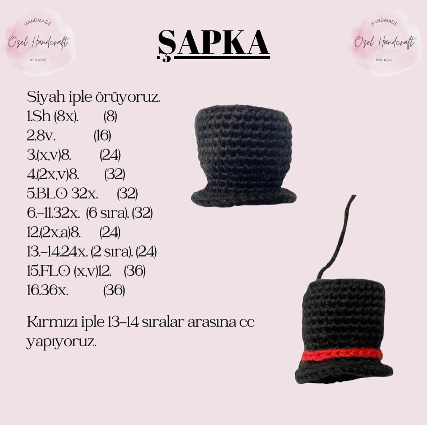 Kardan Adam ve Çam Ağacı Amigurumi Tığ İşi Şeması