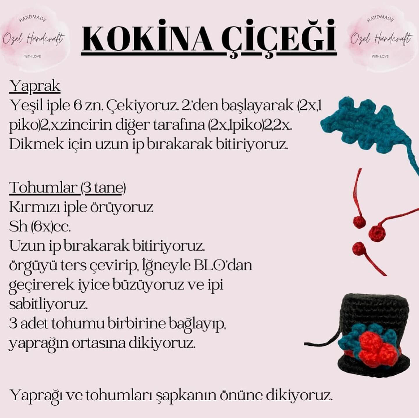 Kardan Adam ve Çam Ağacı Amigurumi Tığ İşi Şeması