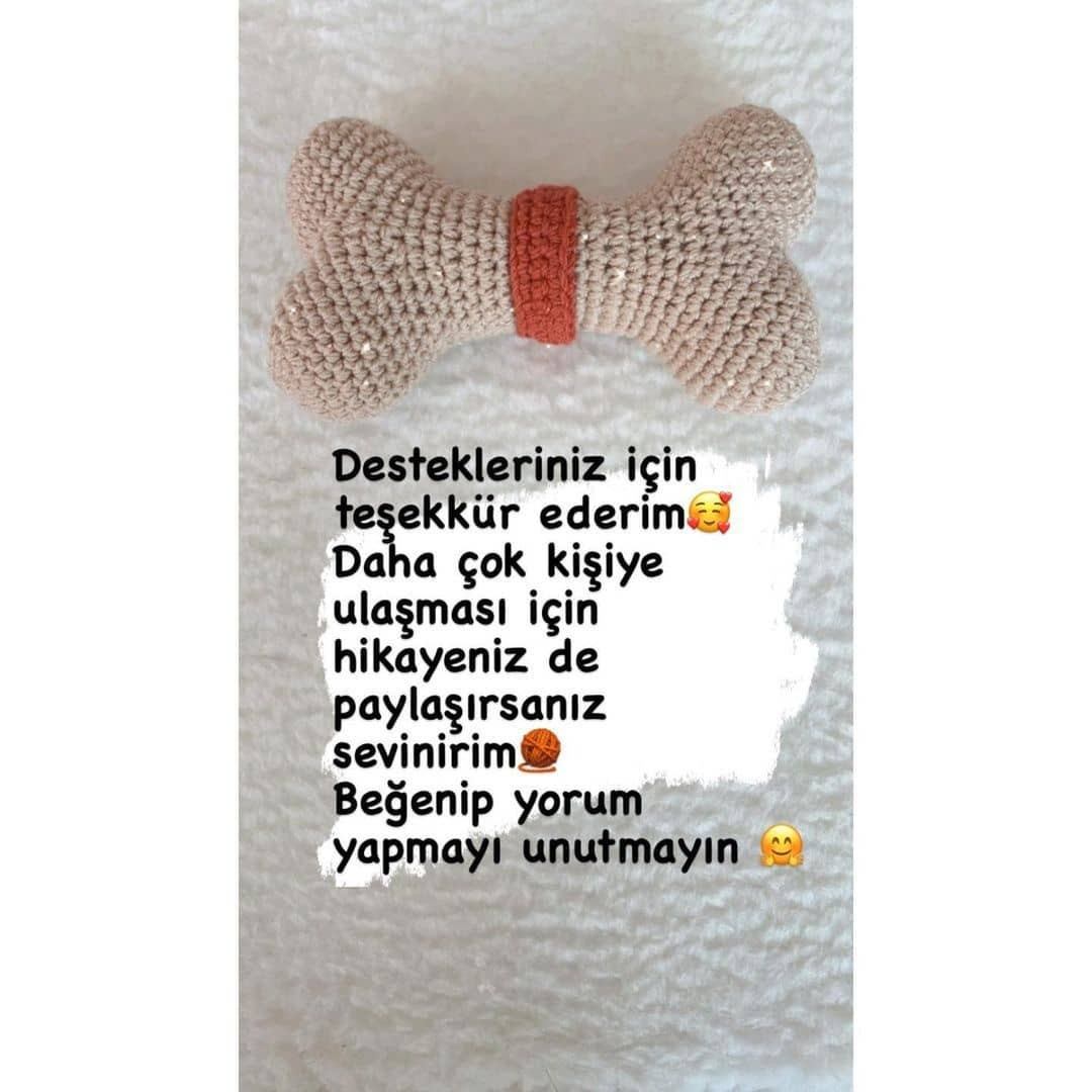 Kemik amigurumi yapılışı