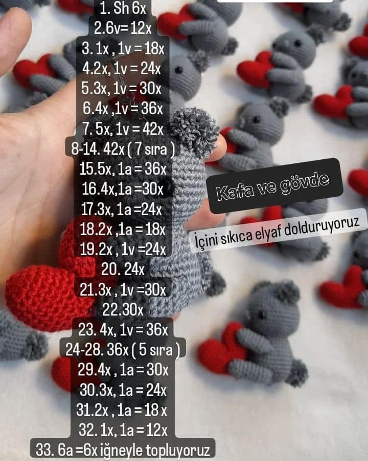 KOALA ANAHTARLIK TARİFİ: Sevimli Koala Ayıcıklı Anahtarlık Yapımı