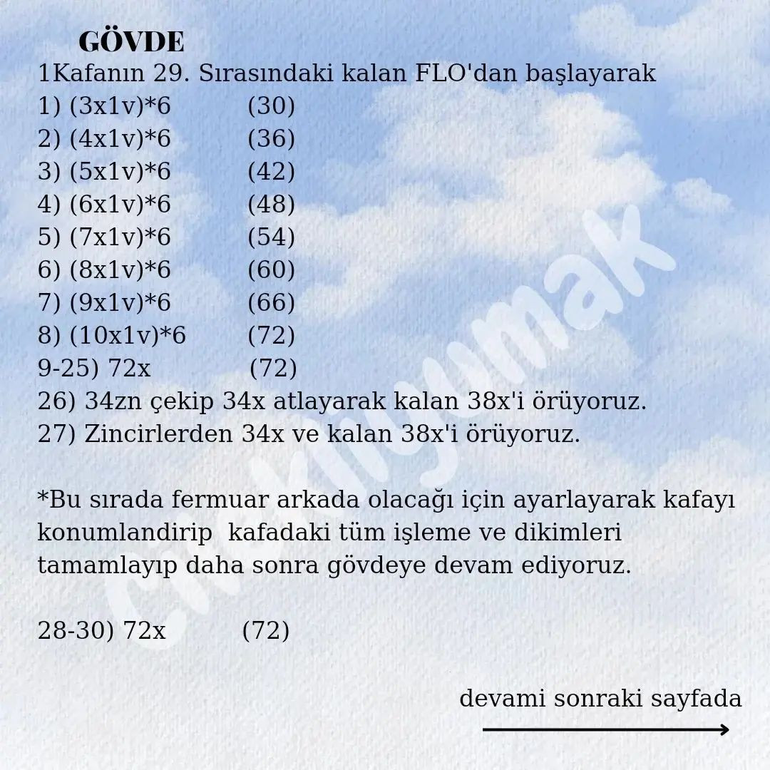 KOLİK Bebek Uyku Arkadaşı Amigurumi Tığ İşi Şeması