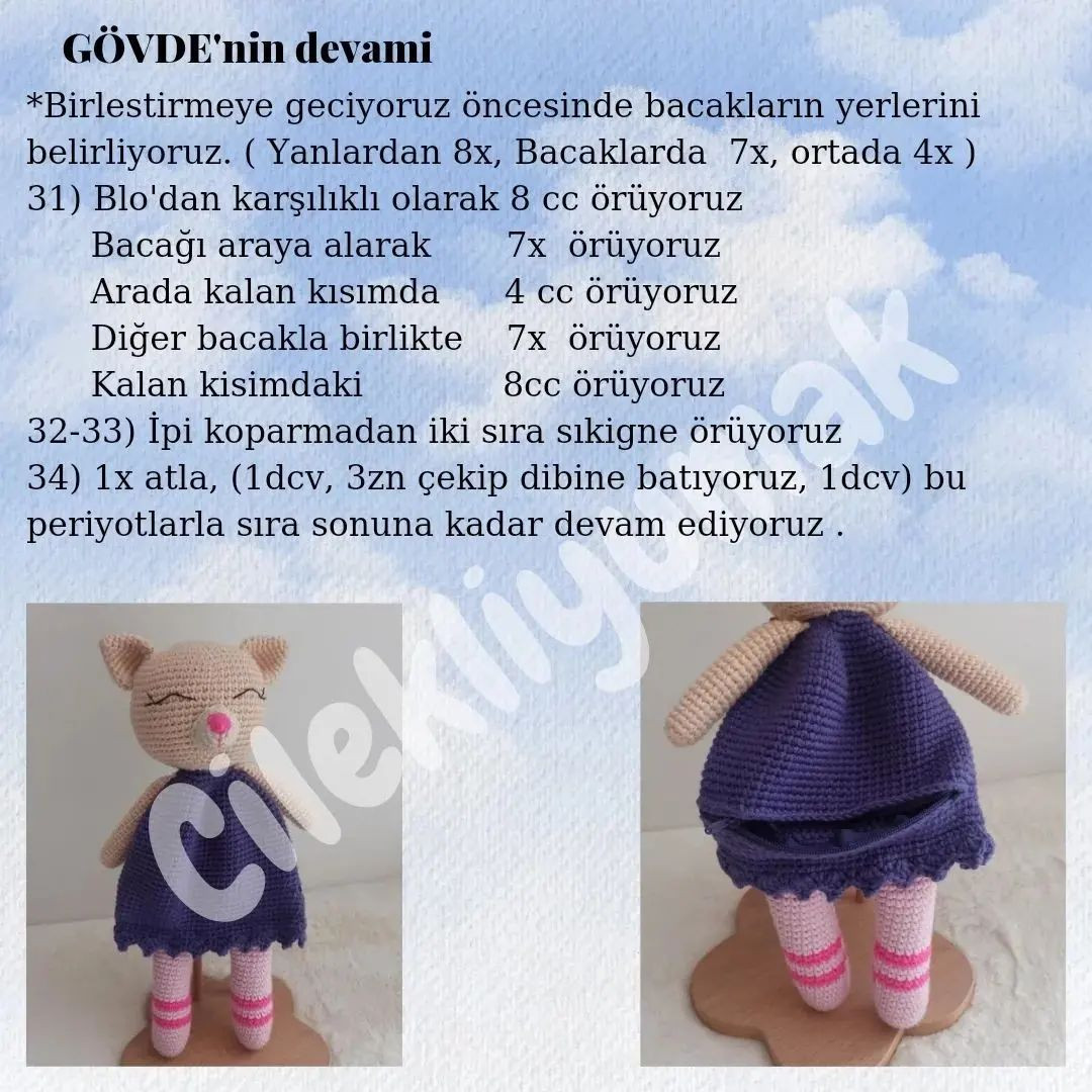 KOLİK Bebek Uyku Arkadaşı Amigurumi Tığ İşi Şeması