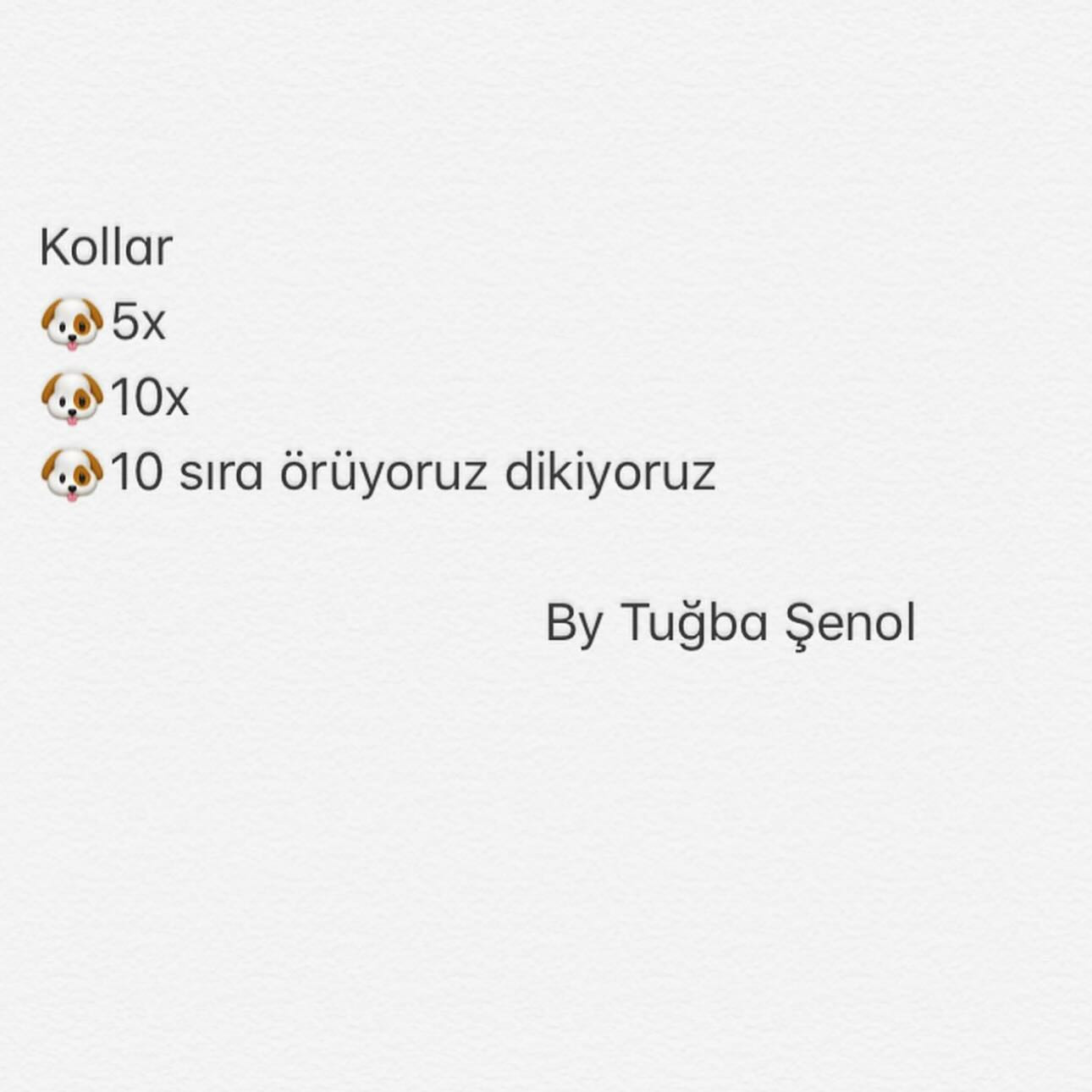 Köpeğin Amigurumi Şeması